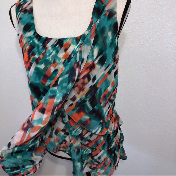 Calvin Klein-Multicolored sleeveless layered top M - Picture 4 of 8